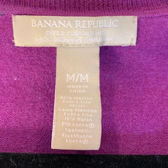 Banana‎ Republic – Extra-Fine Merino Wool Button-Front Cardigan - Picture 4 of 6